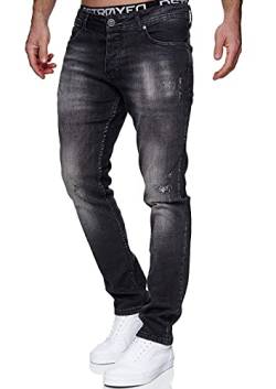 MERISH Jeans Herren Slim Fit Jeanshose Stretch Denim Designer Hose 1507(34W / 30L, 1507-5 Anthrazit) von MERISH