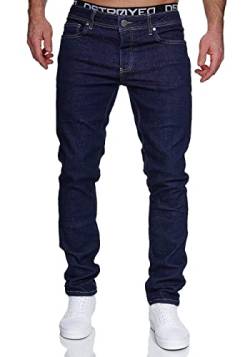 MERISH Jeans Herren Slim Fit Jeanshose Stretch Denim Hose Designer 1512 (34-30, 1512-05 RAW Blue) von MERISH