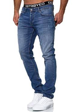 MERISH Jeans Herren Slim Fit Jeanshose Stretch Designer Hose Denim 1501 (36-32, 503-2 Blau) von MERISH