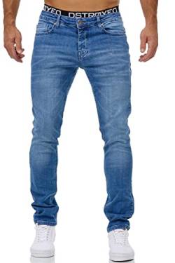 MERISH Jeans Herren Slim Fit Jeanshose Stretch Designer Hose Denim 1509 (36-32, 1509-1 Hellblau) von MERISH