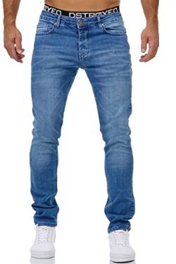 MERISH Jeans Herren Slim Fit Jeanshose Stretch Designer Hose Denim 1509 (40-34, 1509-1 Hellblau) von MERISH