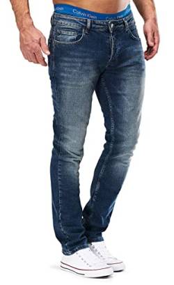 MERISH Jeans Herren Slim Fit Jeanshose Stretch Designer Hose Denim 501 (29-32, 501-4 Blau JJ) von MERISH
