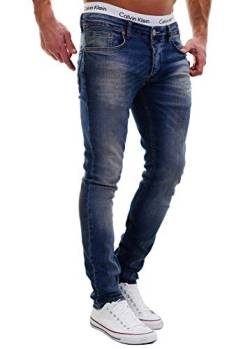 MERISH Jeans Herren Slim Fit Jeanshose Stretch Designer Hose Denim 501 (33-32, 501-3 Denim) von MERISH