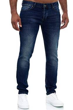 MERISH Jeans Herren Slim Fit Jeanshose Stretch Designer Hose Denim 502 (33-32, 502-4 Dunkelblau) von MERISH