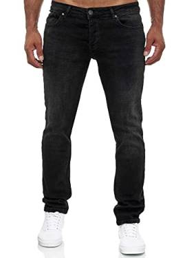 MERISH Jeans Herren Slim Fit Jeanshose Stretch Designer Hose Denim 502 (38-34, 502-3 Schwarz) von MERISH