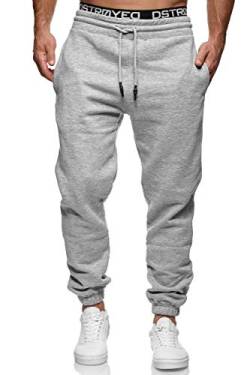 MERISH Jogginghose Herren Jogger Männer Baumwolle Jungen Slim Fit 283 (XXL, 277b Grau) von MERISH