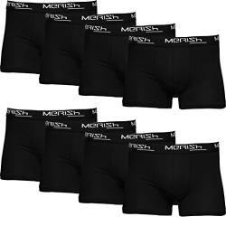 Merish Boxershorts Herren Mehrfarbig Retroshorts 4er/8er Set Modell 217b, 8er Set Schwarz, Gr. S von MERISH