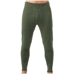 MERIWOOL Mens Base Layer 100% Merino Wool Heavyweight 400g Thermal Pants Army Green von MERIWOOL
