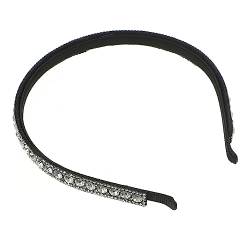 MERRYHAPY Strass-stirnband Haarstirnbänder Für Frauen Haarreifen Für Frauen Haarband Zum Waschen Des Gesichts Workout-stirnbänder Für Damen, Rutschfest Einfach Strasssteine Weiß Fräulein von MERRYHAPY