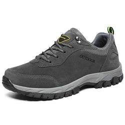 MERRYHE Herren Kletterschuhe Camping Schuh Classic Trainners Outdoor Turnschuhe Sport Trekking Wandern Schuhe Bergsteigen Laufschuhe,Grey-43 von MERRYHE