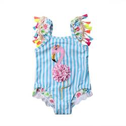 MERSARIPHY Baby Mädchen Rüschen Badeanzug Einteiler Badeanzug Cute Papagei Bikini Kleinkind Bademode Säugling Strandkleidung für Alter 0-24M - - 3-4 Jahre von MERSARIPHY