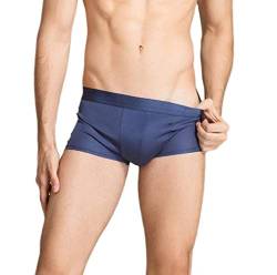 MESHIKAIER Herren Seide Boxershorts Elastisch Slip Unterhose Unterwäsche Atmungsaktiv und Gesund (Manufacturer Size XL: DE48-50(DE Size M), Blau) von MESHIKAIER