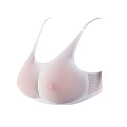 MEYOO Mastektomie-BH Falsche Brustform Transgender-Nippel, Crossdresser-Transvestit, 100% Sicheres Material,White,Xs400g von MEYOO