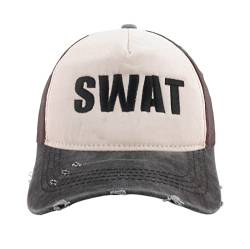 MFAZ Morefaz Ltd Baseball Mütze SWAT Herren Damen Cap Caps Snapback with Adjustable Strap (Swat Graphite Peak) von MFAZ Morefaz Ltd