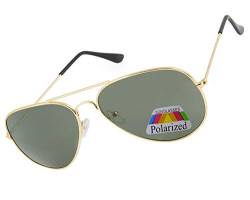 MFAZ Morefaz Ltd Herren Damen Lila Sonnenbrille Klassische Brille Polarisierten Gespiegelt Pilot Mehrfarbig (Gold) von MFAZ Morefaz Ltd