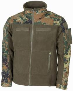 MFH Fleece-Jacke Combat (DE/NL/SE/PL, Alphanumerisch, S, Regular, Regular, flecktarn) von MFH