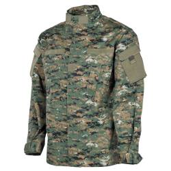 US Feldjacke, ACU, Rip Stop, digital woodland flecktarn 3XL von MFH