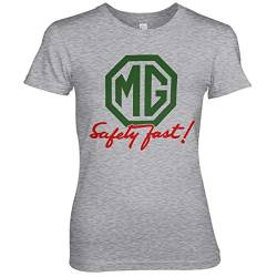 MG Offizielles Lizenzprodukt Safely Fast Damen T-Shirt (Heather Gray), XXL von MG