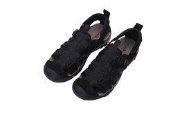 MGGMOKAY Herren Trekkingsandalen Outdoor Sportsandalen Sommer Sport Wandersandalen Verstellbaren Geschlossene Zehe,Schwarz,41 von MGGMOKAY