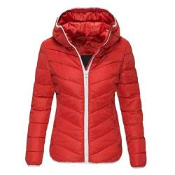 Daunenjacke Damen Ski-Jacken Wärme Damen-Jacken Zip Funktionsjacke Wattierte Herbstjacke Lange Ärmel In Daunenoptik Bomberjacke Langärmlige Herbst Leichte Skijacke Extra Dick Warm Winter Jacket von MGSFGlk