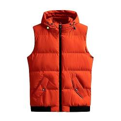 Steppweste Weste Herren Ärmellose Weste Unisex Jacket Ärmellose Puffer Winter Weiße Herrenweste Tasche Puffer Jacke Wanderjacke Daunenweste Softshelljacke Leisure Weste Herren Winterweste Neujahr von MGSFGlk