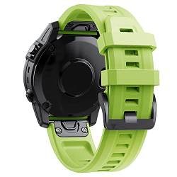 MGTCAR 22 x 26 mm Silikon-Uhrenarmband für Garmin Fenix 7X 7 6X 6 Pro 5 5X Epix Smart Watch Easyfit Armband, 22 mm, Achat von MGTCAR