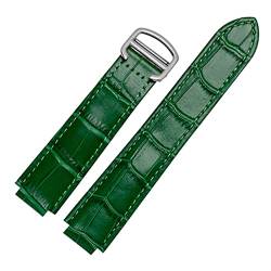 MGTCAR Für Cartier-Armbänder, hochwertige Farbe, echtes Leder, Faltschließe, Ersatz-Lederarmband, weibliches Armband, 20x12mmSilver clasp, Achat von MGTCAR