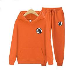 MGTUPK Goku Dressing Sweatsuit Outfit Set Sportbekleidung Pullover + Hose Casual Herren Sport Goku Actionfigur A14 XXL von MGTUPK