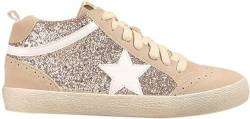 Mi.iM Daisy Sneaker mit Gummisohle, Schnürung, glitzernd, Wildleder, Mid Star, Roségold, 40.5 EU von MI IM