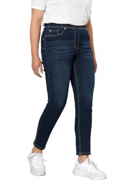 MIAMODA Damen große Größen Übergrößen Plus Size Pushup-Jeggings, Elastikbund dunkelblau 30 202001110-30 von MIAMODA