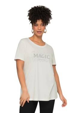 MIAMODA Damen große Größen Übergrößen Plus Size T-Shirt, Magic, Rundhals, Halbarm Offwhite 50 831981200-50 von MIAMODA