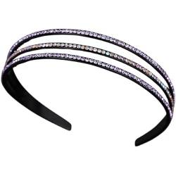 MIBUTOO Damen-Haarband mit diamantbesetzten Zähnen und rutschfestem Kopfband von MIBUTOO