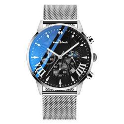 MICGIGI Mode Herren Uhren Geschäft Wasserdicht Analog Quarz Uhr Edelstahl Mesh-Gürtel Armbanduhren von MICGIGI