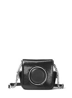 MICHAEL Michael Kors Scout Metallic Embossed Leather Camera Bag - Black von MICHAEL Michael Kors
