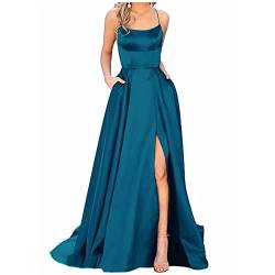 80er Jahre Kleidung Damen,schwarzes glitzerkleid,brautkleid mit ärmeln,Strickkleid Damen,festliches Kleid a Linie,Festliche Kleider für Hochzeit,minikleid Sommer(Z1-Blau,3XL) von MICKURY