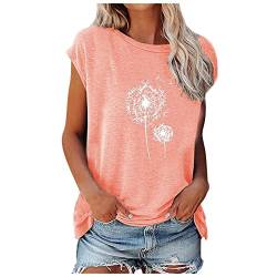 Damen Festlich Damen Sport Top Langarm Yoga Reiter Lustige Weihnachtspullover R&S Records Pullover Uusollecy Einfarbige T-Shirts Elegant Shirt 3/4 Arm Rappelkiste(F-Rosa,XXL) von MICKURY