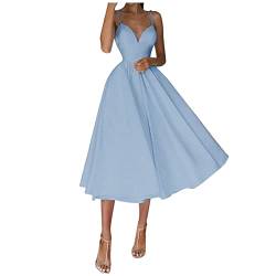 Elegante Kleider für Hochzeit Luisa Cerano Kleid glitzerkleid Damen Unterrock weiß Vintage Kleidung konfirmationskleider unterkleider und röcke mit Spitze mintgrünes Kleid Kleid für(Blau,Small) von MICKURY
