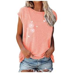 Hemden Damen,Button down Hemd,t Shirts aus Holz,Paisley Hemden, t-Shirt,Baumwoll t Shirt,t Shirt Bedrucken,Damen blusen und Tuniken(D-Rosa,M) von MICKURY