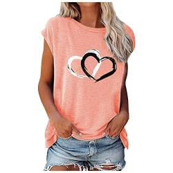 Longshirt Damen Kurzarm Spitze Yoga Crop Soliver Damen 9Gag T-Shirt T/Shirt Bedrucken Oversized Hoodie Damen Rehpinscher Pullover T Shirts Damen Set Bolero Hws Sixnine V-Ausschnitt(B-Rosa,L) von MICKURY