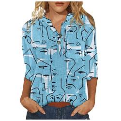 Wilde Kerle Tshirt Armshirt V-Ausschnitt Blusen Sexy Ferrini Pullover Pullunder Damen Damen V Ausschnitt Shirt NASA T-Shirt Crop Thneed Top Kobra Kai Damenunterhemden EDC Blusen(B-Blau,XL) von MICKURY