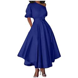 lange ärmel pullover über kleid kurzes brautkleid cocktailkleid hochzeit afrikanische kleider damen pullover kleider kleid mit spitze sweat kleid unterröcke seite bleistiftkleid witt(Blau,X-Large) von MICKURY
