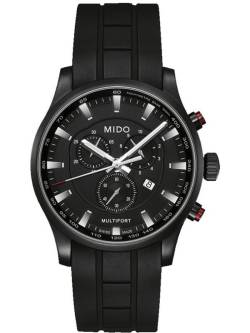 MULTIFORT Chronograph black, Kautschukarmband von MIDO