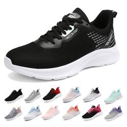 MIDQCGL Damen Sportschuhe Running Shoes Herrensneaker Outdoor Fitness Jogging Sportsschuhe Fashion Leichte Walkingschuhe Frizeitschuhe 208 Black White37EU von MIDQCGL