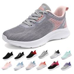 MIDQCGL Damen Sportschuhe Running Shoes Herrensneaker Outdoor Fitness Jogging Sportsschuhe Fashion Leichte Walkingschuhe Frizeitschuhe 208 Grey Pink35EU von MIDQCGL