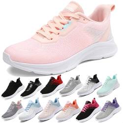 MIDQCGL Damen Sportschuhe Running Shoes Herrensneaker Outdoor Fitness Jogging Sportsschuhe Fashion Leichte Walkingschuhe Frizeitschuhe 208 Pink41EU von MIDQCGL