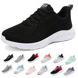 MIDQCGL Damen Sportschuhe Running Shoes Herrensneaker Outdoor Fitness Jogging Sportsschuhe Fashion Leichte Walkingschuhe Frizeitschuhe 626 Black36EU von MIDQCGL