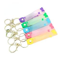 MIEDEON 4 Packung Schmetterling Charme Schlüsselkette Niedlich Schlüssel-Anhänger Schulranzen-Charme Minimalistisches Design (Zufaellig Farbe,OneSize) von MIEDEON