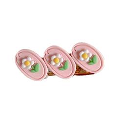 MIEDEON Niedlich Haarnadel Frühling und Sommer Haarclip 4 Pack Haar-Clips Süß Haarspange Rosa Haarmadel Blumen Haarspange (One Size,Rosa A) von MIEDEON