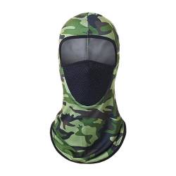 MIGIFTDY Sturmhaube, Balaclava Tarnung Multifunktionstuch Gesichtsmaske Schlauchschal für Herren Damen Outdoors Sport Jagd Radfahren Motorrad Ski Sport Camouflage (Camouflage Armee grün) von MIGIFTDY