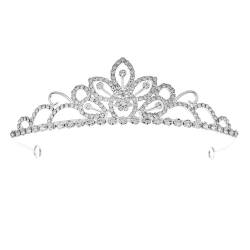 Luxuriöses Mit Kristallen Verziertes Haarband Mit Diamanten Verziertes Brauthaar Accessoire Für Hochzeiten Und Feiern Verstellbares Stirnband von MIKAXIQI